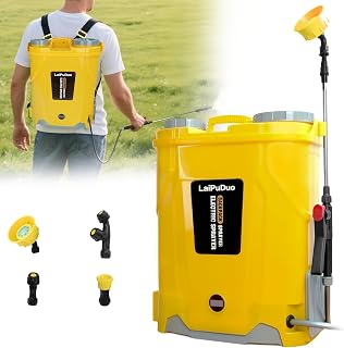 20L Battery Backpack Sprayer, 100PSI Pressure Sprayer, Compatible with Dewalt 20V Li-Ion, Backpack Sprayer with 4 Nozzles, 5.3 Gallons for Garden, Spraying (without Battery) - Image 1
