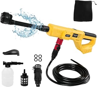 Nettoyeur Haute Pression sans Fil pour Batterie DeWalt 20V, 21000RPM 1000 PSI Nettoyeur Haute Pression Portable avec buse 6-en-1 pour Le Nettoyage des sols de Voiture, des clôtures (sans Batterie) - Image 1