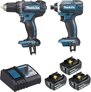 PACK OUTILLAGE PERCEUSE VISSEUSE MAKITA DDF482 18 V ET VISSEUSE À CHOCS DTD152 18 V- 5AH - DLX2127TJ1 - Image 1