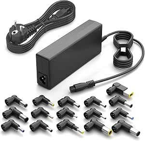 Universal 90W Laptop Charger for HP Asus Lenovo Dell Acer Samsung Sony Fujitsu Gateway Notebook Ultrabook Chromebook with 16 Connectors - Image 1