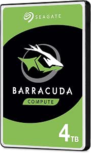 Seagate BarraCuda 4TB HDD Internal Hard Drive - 2.5 Inch SATA 6Gbps 5400RPM, 128MB Cache for Desktop PC (ST4000LM024) - Image 1