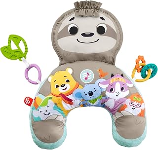Mon Coussin d’Éveil Musical Paresseux Tout Rond avec Musique/Vibrations pour Aider Bébé à Jouer sur Ventre, Dès la Naissance, Multicolore, 1 Unité - Image 1