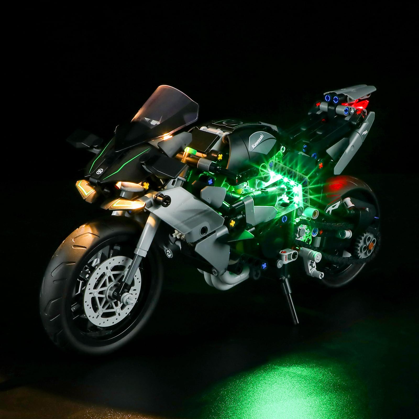 BRIKSMAX LEGO-42170 Kawasaki Ninja H2R Motorcycle LED Light Kit - Compatible with Lego Technic Building Kit - Lego Set NOT Included - Image 1