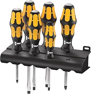 Wera 05018282001 Screwdriver Set 932 / 6 Slotted Head / PH Trimaterial Handle 6 Pieces - Image 1