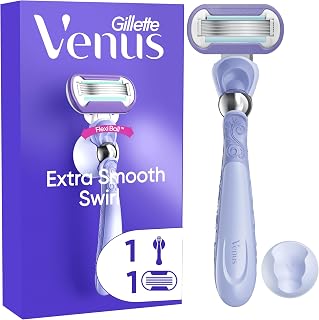 Gillette Venus Rasoir Pour Femme Extra Smooth Swirl, Recharge A 5 Lames Et Manche Réutilisable, Pivotant, Conçu Pour Glisser Dans Tous Les Courbes Du Corps, Rasage Doux Même Des Zones Difficiles - Image 1