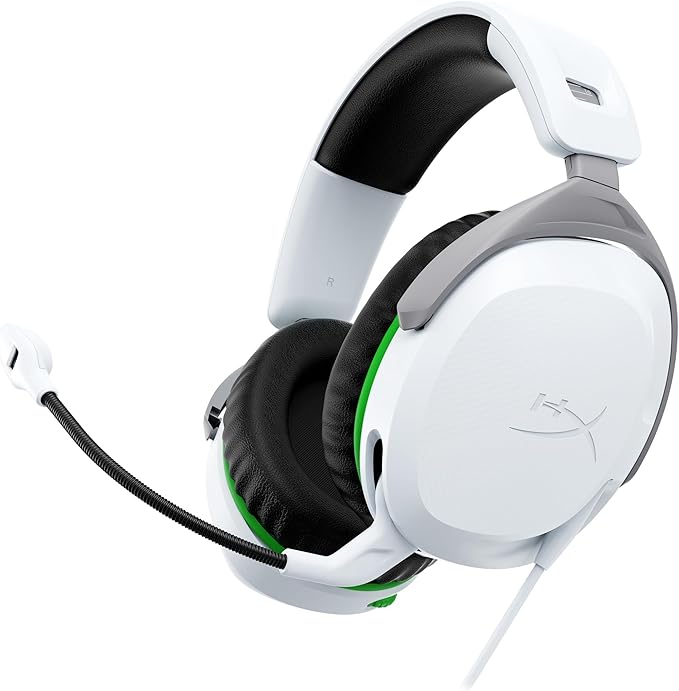 HyperX CloudX Stinger 2 – Gaming Headset for Xbox [Licensed], Signature Comfort, Adjustable Headband, Wired, White - Image 1