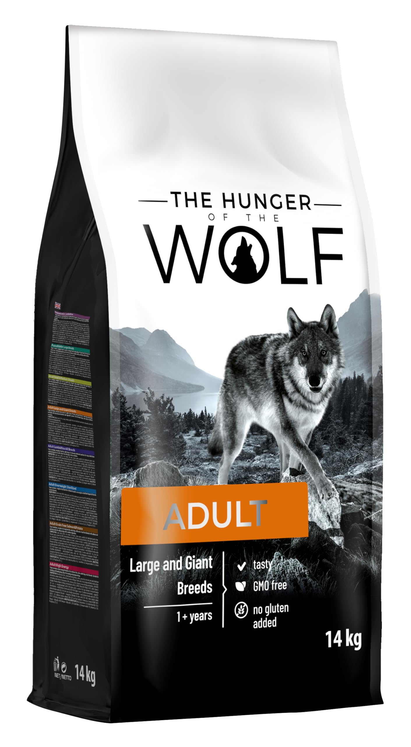 The Hunger of Wolf Croquettes pour chiens adultes de races de très grande taille, formule au poulet pour une meilleure santé articulaire, 14 kg - Image 1