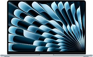 Apple MacBook Air 15 Pouces Ordinateur Portable avec Puce M4 : Conçu pour Apple Intelligence, Écran Liquid Retina de 15,3 Pouces, Mémoire unifiée de 24 Go, Stockage SSD de 512 Go, Touch ID ; Ciel - Image 1