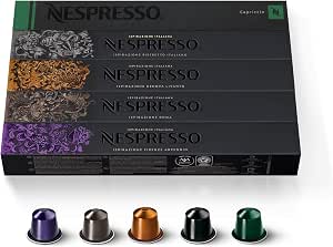 Nespresso Original - Bundle Top Selection Ispirazione Italiana & Espresso 50 Coffee Capsules - 10x Ristretto, 10x Arpeggio, 10x Roma, 10x Livanto, 10x Capriccio - Image 1