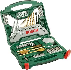 Bosch 70 Pieces X-Line Titanium Drill and Screwdriver Set (for Wood, Stone and Metal, Drill Accessories) - Image 1