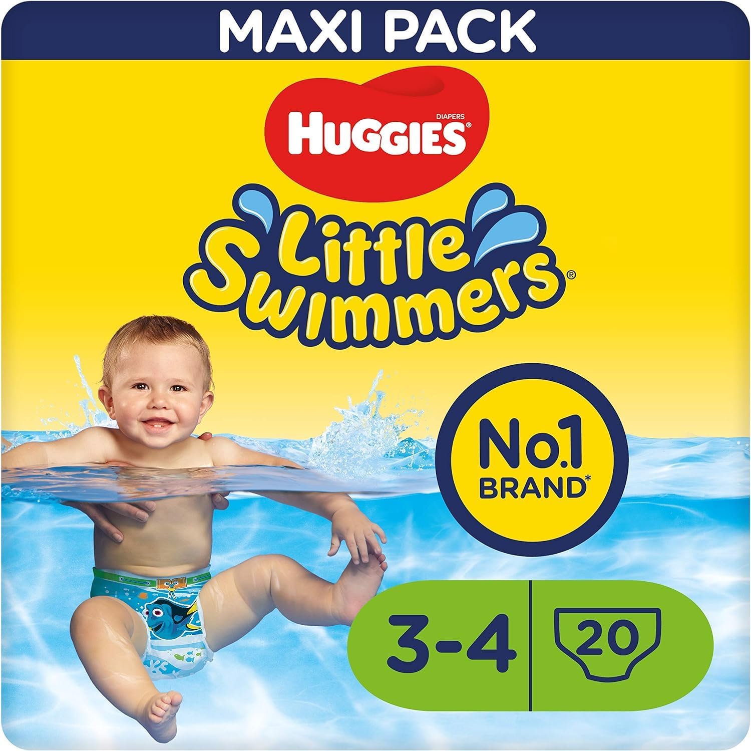 HUGGIES Maxi Pack of 20 Little Swimmers T3/4 - Image 1