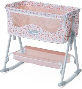 Chicco Next to Me Baby Cot for Dolls, for Children from 3 Years, Toy Crib, Adjustable in Height, with Metal Frame and Realistic Details, Easy to Assemble, with Swing or Fixed Mode - Image 1