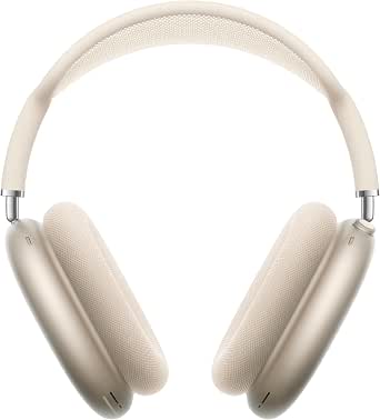 Apple AirPods Max Wireless Over-Ear Headphones, Pro Level Active Noise Reduction, Transparency Mode, Custom Space Audio, USB C Charging, Starlight - Image 1