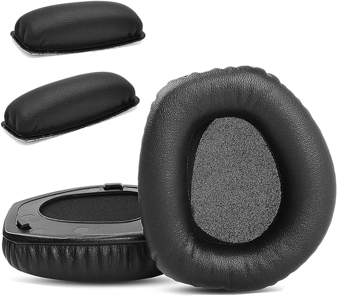 RS165 RS175 Protein Leather Replacement Earpads Compatible with Sennheiser HDR165 HDR175 Wireless Headphones Memory Foam - Image 1