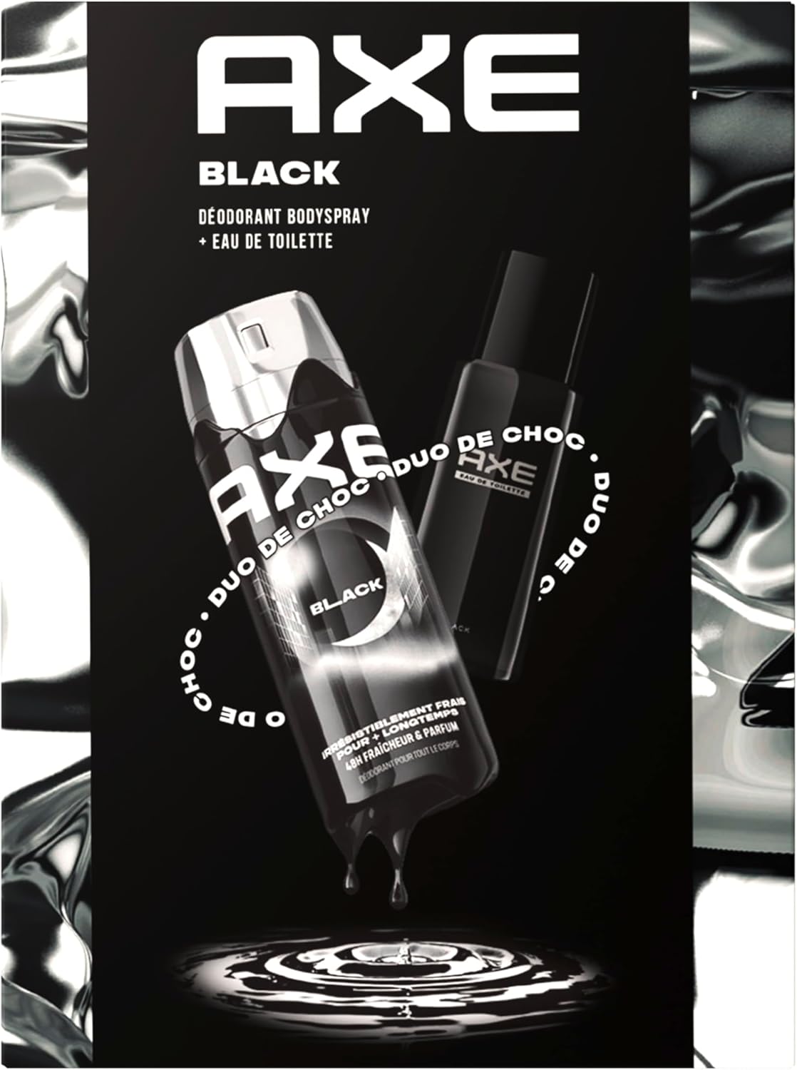 Axe Coffret Homme - Black - 1x Déodorant 200ml & 1x Eau de Toilette 100ml - Image 1