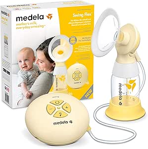 Medela Swing Flex Single Pumping Electric Breast Pump - Compact with PersonalFit Flex Nipples and 2-Phase Expression Technology Medela - Image 1