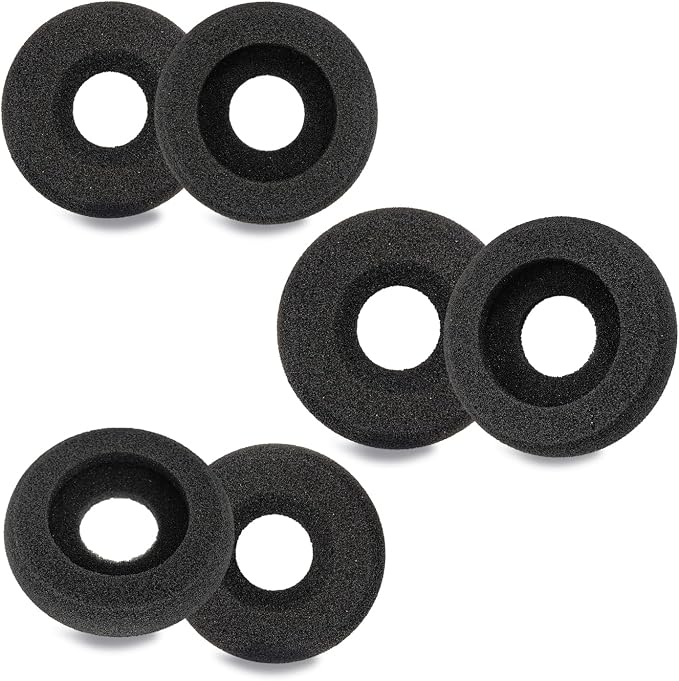 Replacement Earpads Earpads for Plantronics Headphones Earpads Foam Earpads for Plantronics HW261N HW510 HW520 Blackwire 3210 3220 3320 C3225 Jabra Pro 920 930 Headphones (6Pcs) - Image 1
