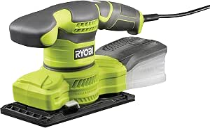 RYOBI - RSS200-GA20 200W Wired Vibrating Sander – 1/3 Sheet Plate, Variable Speed, Suction System, GripZone Handle, 20 Abrasives - Image 1