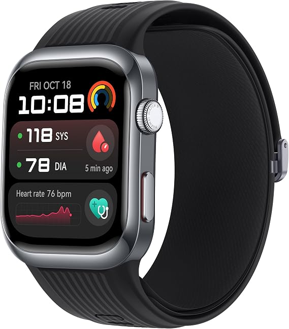 HUAWEI Watch D2, Smart Watch, Outpatient Blood Pressure Measurement, ECG Analysis, Monitor Heart Rate, SpO2, Respiratory Rate, Slim and Light Design, iOS & Android, Black - Image 1