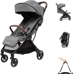 Maxi-Cosi Eva3 Stroller, 0-4 Years, 0-22 kg, Baby Stroller, Lightweight, Compact, Lie Position, 3 Tilt Positions, Automatic Folding, Carry Strap, Select Grey - Image 1