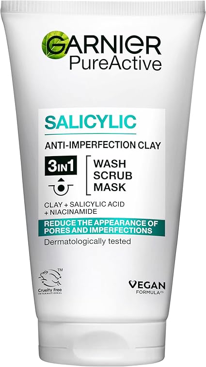 Garnier Pure Active Daily Deep Cleanser Imperfections & Shine, 150 ml (Pack of 1), Packaging May Vary - Image 1