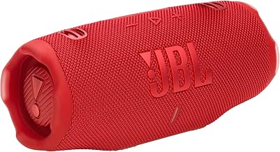 JBL Charge 6, Enceinte Bluetooth Portable sans Fil, 28 h d’autonomie, étanche IP68, résistante à la poussière et aux Chocs, Son JBL Pro avec IA Sound Boost, Connexion Multi-Enceintes Auracast, Rouge - Image 1