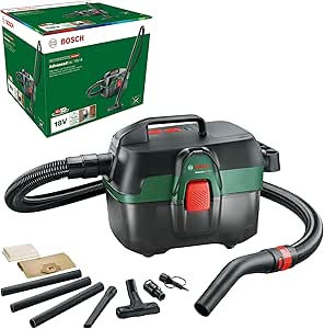 Bosch AdvancedVac 18V-8 Cordless Water and Dust Vacuum Cleaner (without Battery, 18V System, Accessory Set Included, in Cardboard Packaging) - Image 1