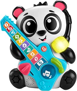 Fisher-Price Sync Squad Panda Baby and Toddler Numbers Activity Toy with Music and Interactive Lights, 9 Months, French Version, HYK95 - Image 1