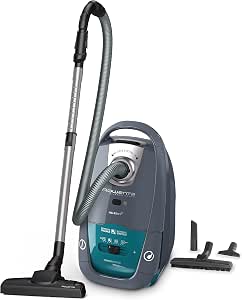 Rowenta Silence Force RO7740EA Vacuum Cleaner with Bag, Sledge, Silent, Performance, Grey/Blue, XL Capacity 4.5 L, Accessorised, Made in France - Image 1