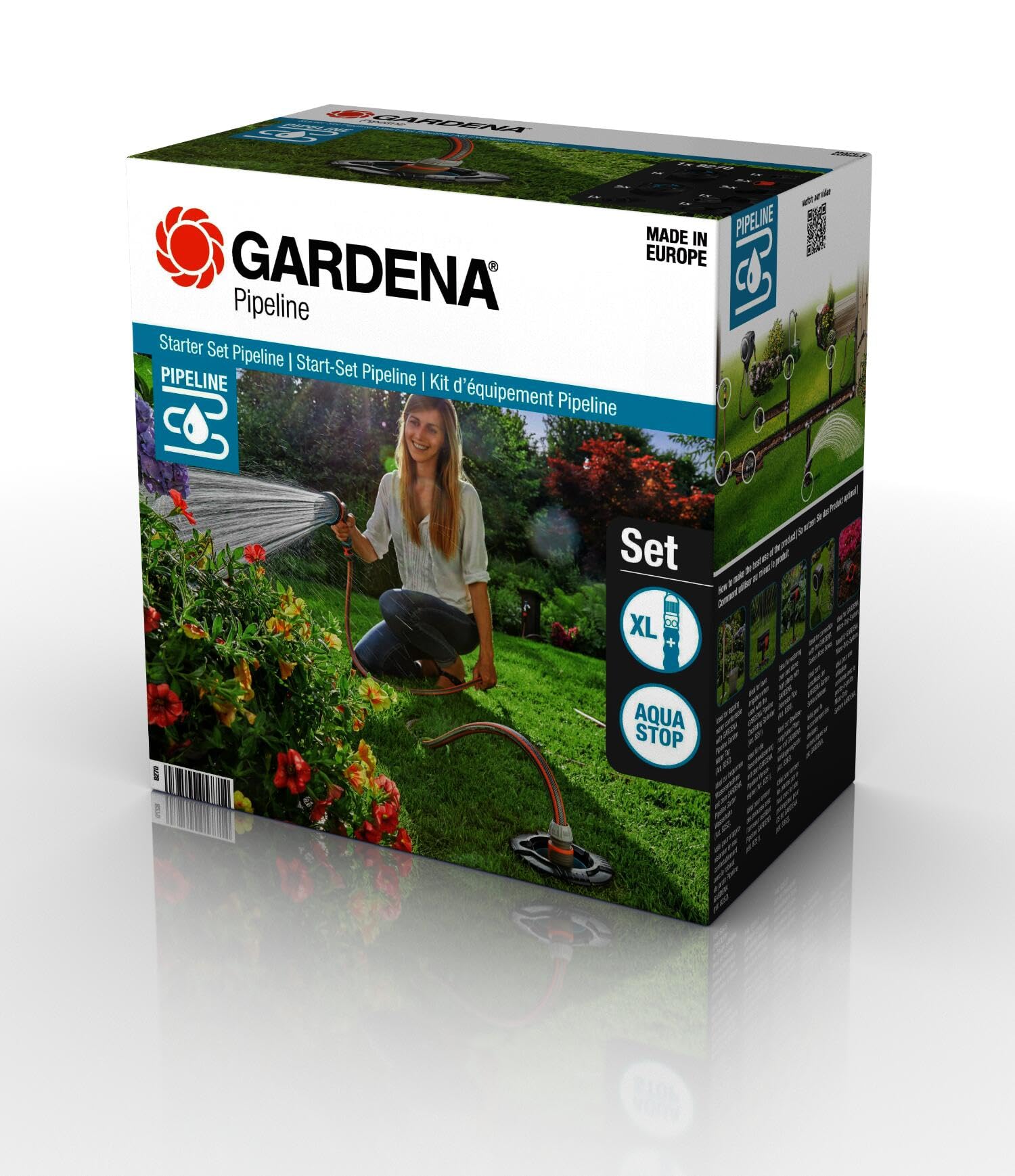 Gardena Pipeline equipment kit: complete set of incorporation into the pipeline system, water intake everywhere in the house and garden, underground mounting (08270-20) - Image 1