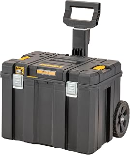 DeWalt Coffret TSTAK Grande Contenance DWST83347-1 - Mobile avec Poignée Télescopique - IP54 - Emplacement Tag Tool Connect - Capacité de 50 kg - Image 1