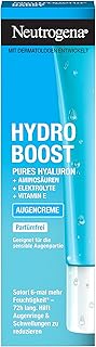 Neutrogena Gel crème pour les yeux Hydro Boost avec glycérine et hyaluronique, sans parfum, 2 x 15 ml - Image 1