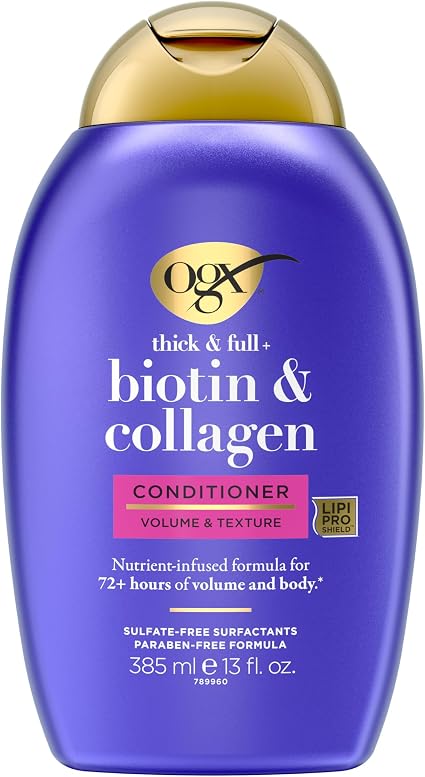 OGX Conditioner, Thick & Full Biotin & Collagen, 13oz by OGX [Beauty] (English Manual) - Image 1