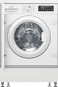 Siemens WI14W443 iQ700 Built-in Washing Machine, Front Load, 8 kg Capacity, 1400 RPM, SpeedPack L, LED Display, Time, White, 60 cm          [Energy Class C] - Image 1