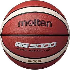 Molten BG3000 Basketball, FIBA Approved, Synthetic Leather, Indoor/Outdoor Play, Orange/Ivory - Image 1