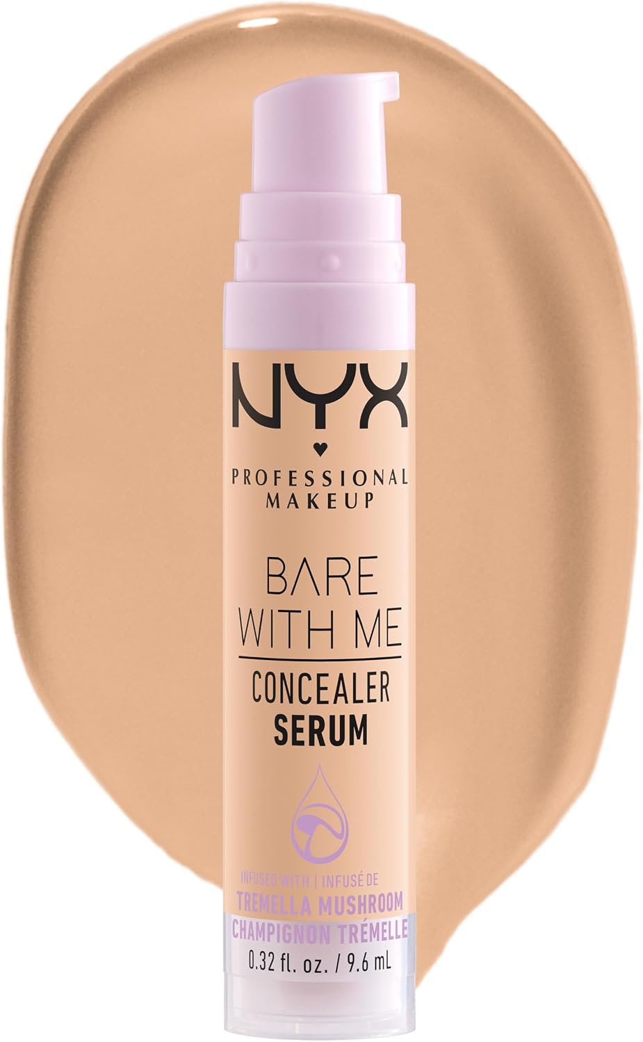 NYX Professional Makeup Anti-Cernes Sérum Correcteur Bare With Me, Fini Naturel, Couvrance Moyenne, Teinte : Beige (04) - Image 1