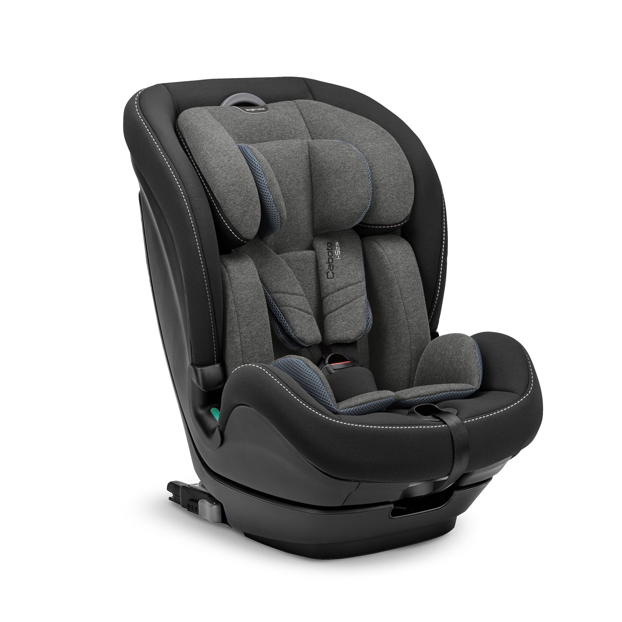 Inglesina Caboto i-Size Isofix Car Seat, from 15 months to 12 years, from 76 to 150 cm, Vulcan Black - Image 1