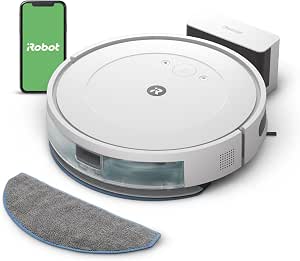 iRobot Roomba Essential Combo (Y0112) – Robot Vacuum Cleaner and Connected Washer – Efficient and Powerful – 4 Stage Cleaning System – 3 Suction Levels – Programmable via App or Voice - Image 1