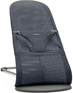 BabyBjörn Bliss Sun Lounger, Mesh, Anthracite - Image 1