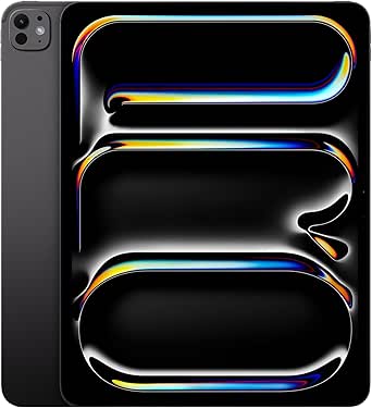 Apple iPad Pro 13 (M4): Ultra Retina XDR Display, 256GB, Front 12MP Horizontal Camera/12MP Rear Camera, LiDAR Scanner, Wi-Fi 6E, One Day Battery Life, Standard Glass - Space Black - Image 1
