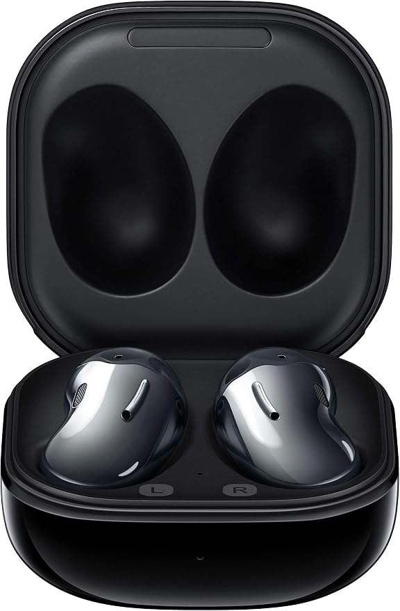 Samsung Galaxy Buds Live Wireless Bluetooth Earbuds, Active Noise Cancelling, Long Life Battery, AKG Sound - Black (French Version) - Image 1