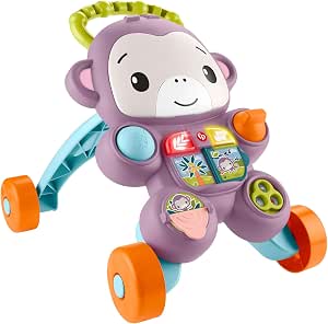 Fisher-Price JGW90 My Baby Walker Monkey Purple with Music, Lights and Activities from 6 Months - Image 1