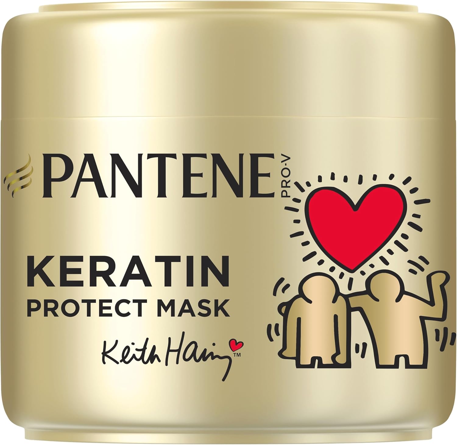 Pantene Pro-V x Keith Haring Art Collection Repair & Protect Keratin Protect Masque Capillaire 300ml Cheveux Secs et Abîmés, Aide à Réparer 6 Mois de Dommages, en 1 Application - Image 1
