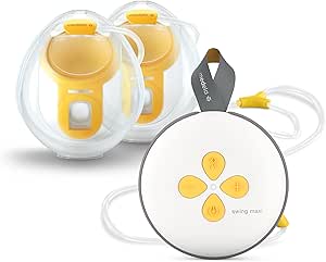Medela Swing Maxi Hands-Free Double Electric Breast Pump, Lightweight and Compact Design, Compatible with Medela Family App - Image 1