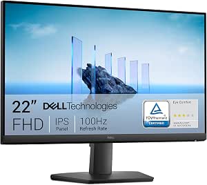 Dell 22 PC Monitor – SE2225HM, Full HD (1920x1080), 100Hz, VA, 5ms, VESA (100x100mm), HDMI, VGA, 3 Year Warranty, Black - Image 1