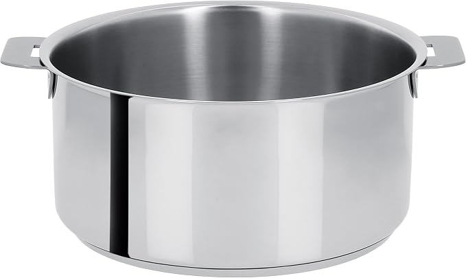 Cristel - F26Q Stainless Steel Dutch Oven 26 cm without Removable Handle - Collection Mutine - Image 1
