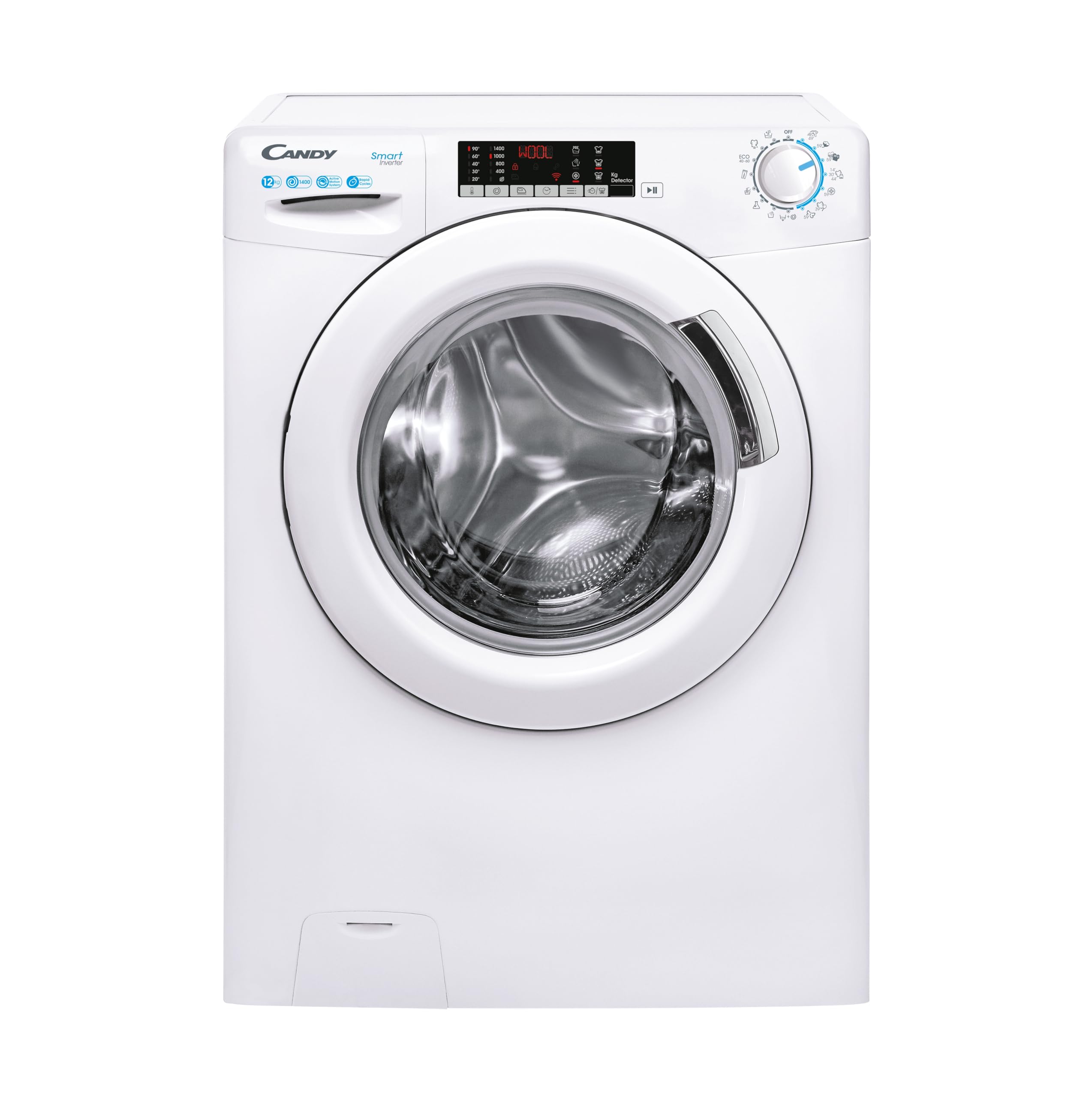 CANDY Washing machine CS1412TME/FR - 12 kg, 1400 rpm, Inverter motor, Class B, White - Image 1