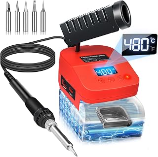 Fer à Souder Sans Fil Pour Batterie Milwaukee M18 18V à Chauffage Rapide, Station de Soudage LCD Numérique électrique Avec Ports de Charge USB et Type C, Fer à Souder Réglable Portable Pour Bricolage - Image 1