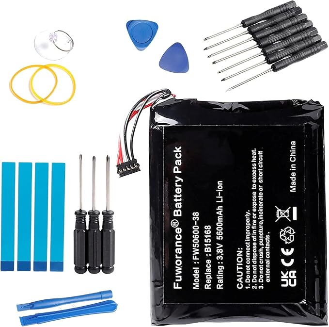 5600mAh 3.8V B15169 Replacement Battery Compatible with Ring Stick Up Cam/Video Doorbell 1 Doorbell Camera High Capacity Lithium-Ion Battery with Repair Tool - Image 1