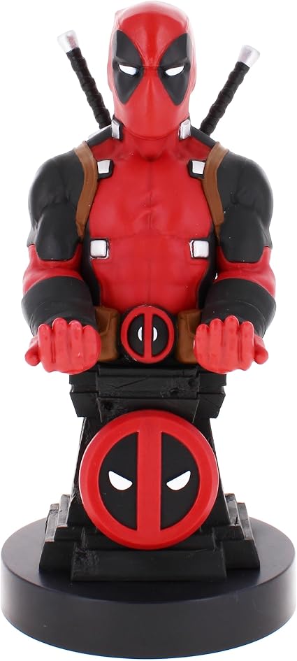 Cable Guys - Deadpool Plinth Marvel Gaming Accessories Holder & Phone Holder for Most Controller (Xbox, Play Station, Nintendo Switch) & Phone - Image 1